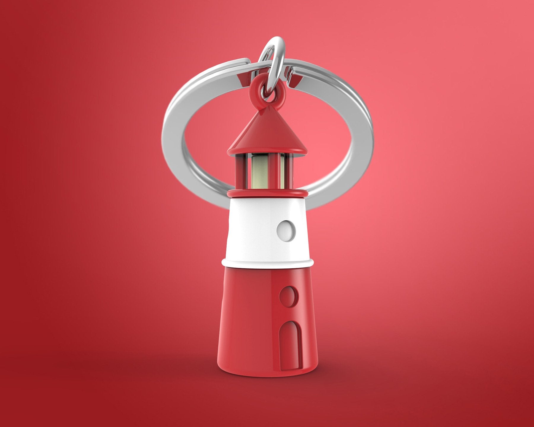 Metalmorphose-Deniz Feneri Anahtarlık Kırmızı-Anahtarlık-2-Milagron.com