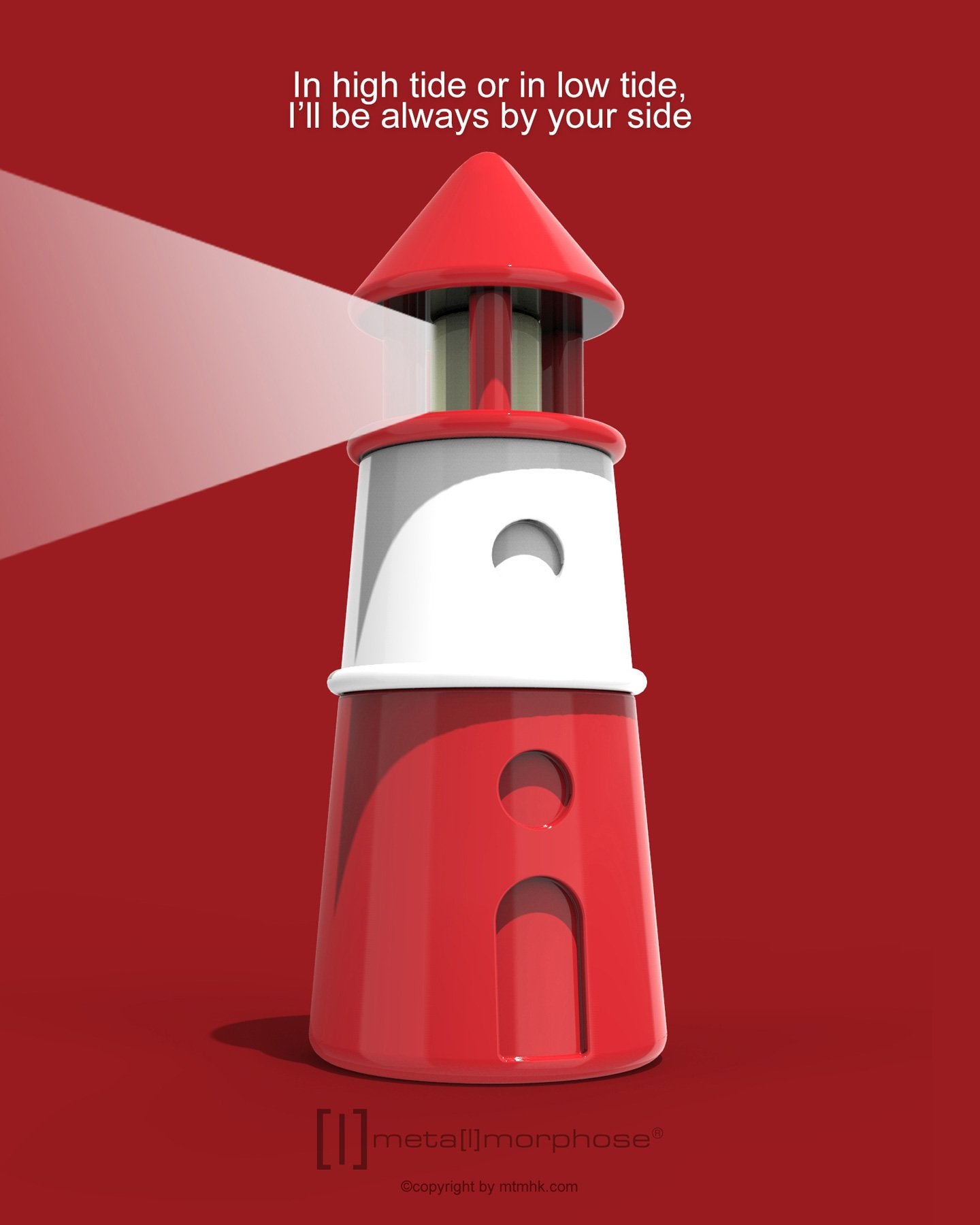 Metalmorphose-Deniz Feneri Anahtarlık Kırmızı-Anahtarlık-4-Milagron.com