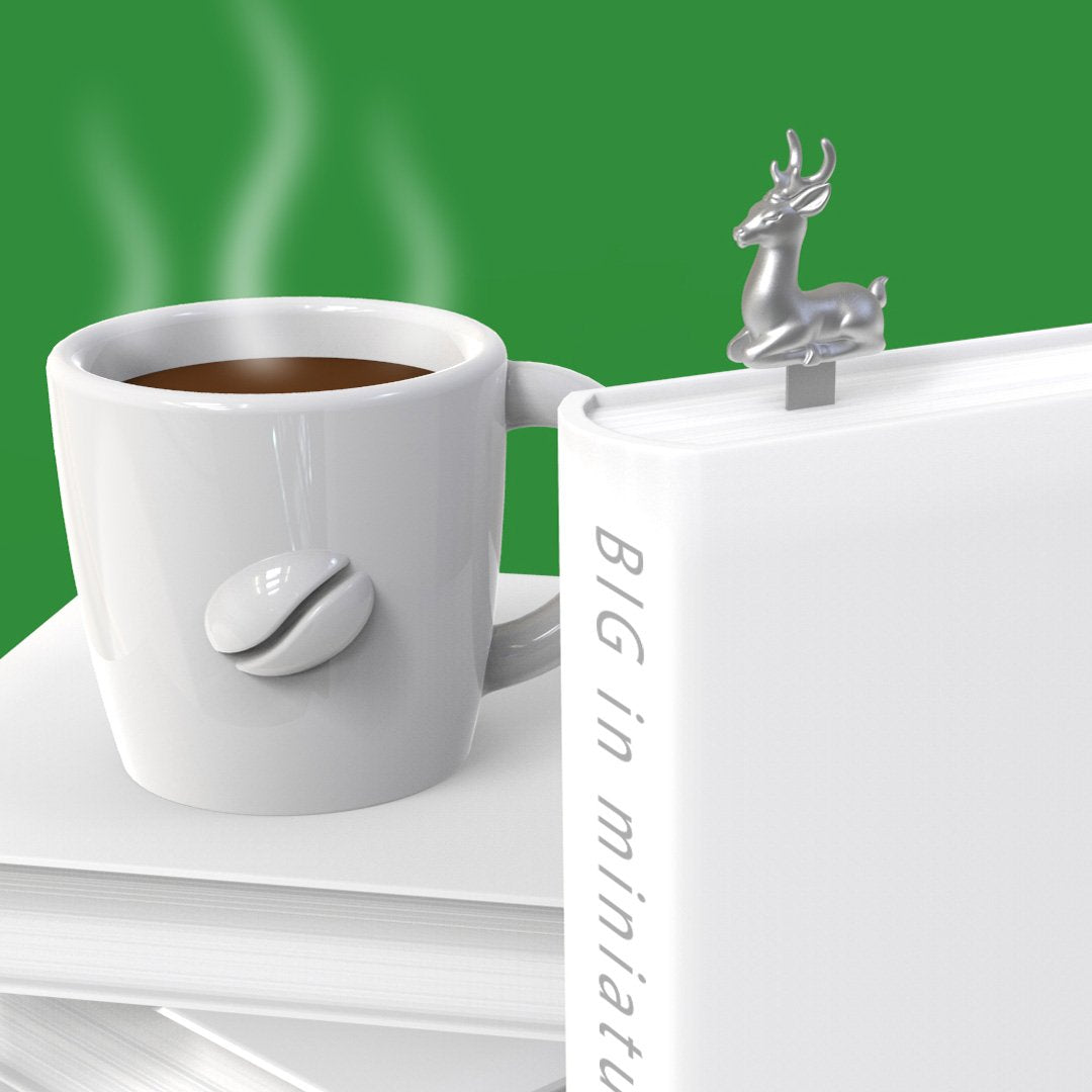 Metalmorphose-Geyik Kitap Ayracı Gümüş-Kitap Ayracı-5-Milagron.com