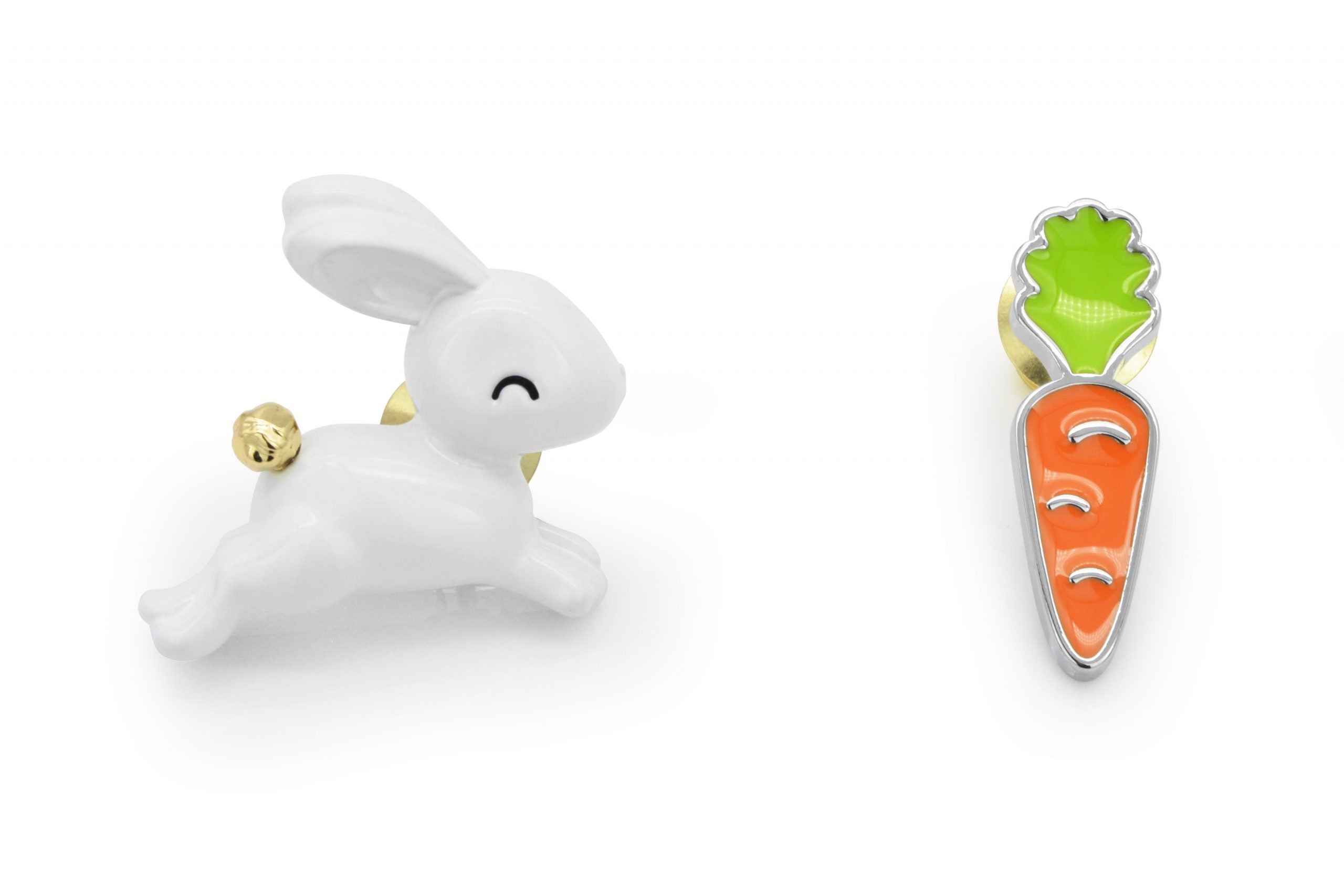 Metalmorphose-Havuç & Tavşan Broş Seti-Rozet-1-Milagron.com