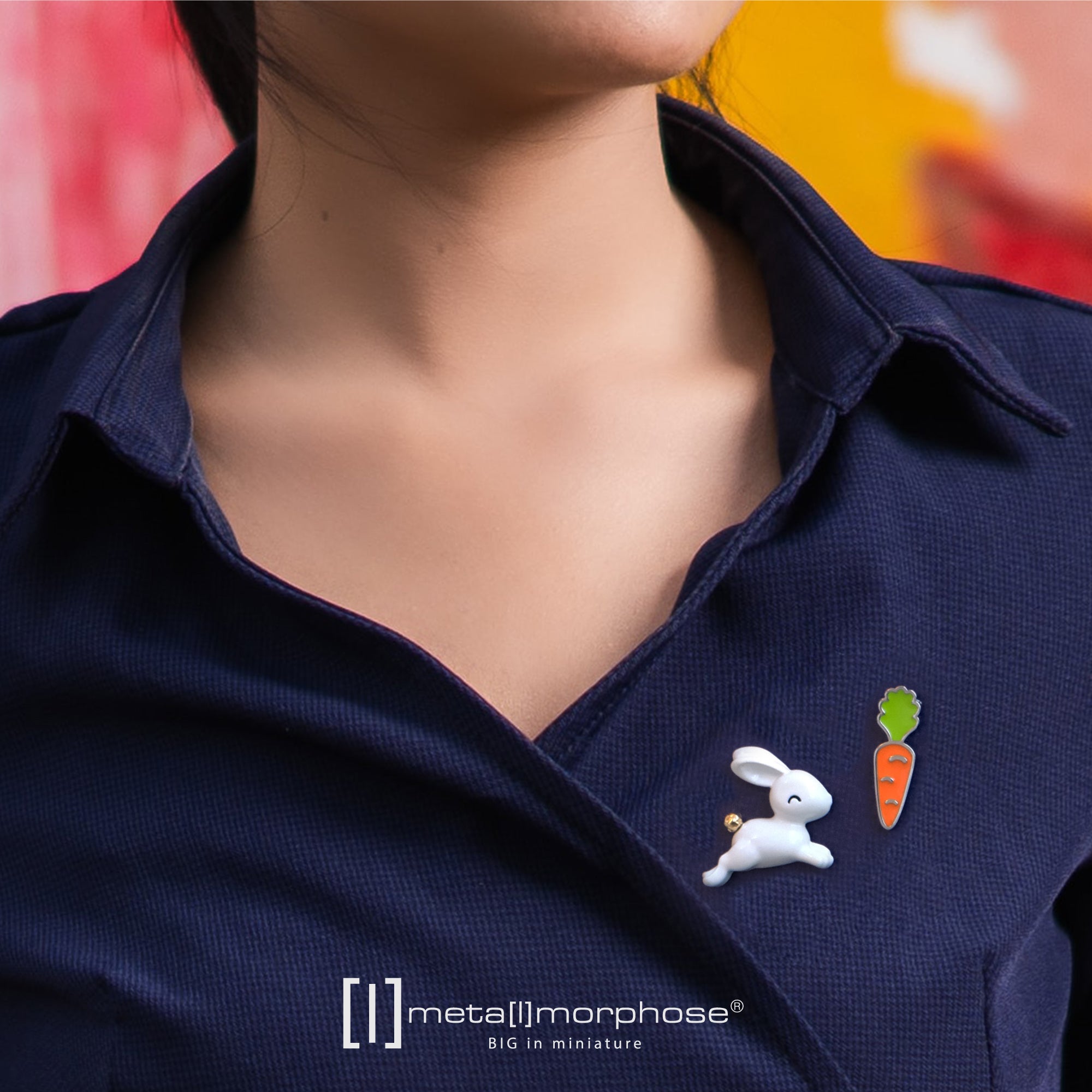 Metalmorphose-Havuç & Tavşan Broş Seti-Rozet-7-Milagron.com