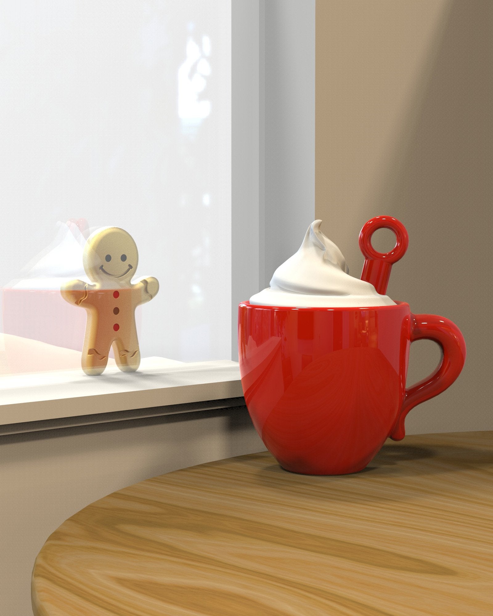 Metalmorphose-Köpüklü Fincan Ve Gingerbread Anahtarlık-Anahtarlık-5-Milagron.com