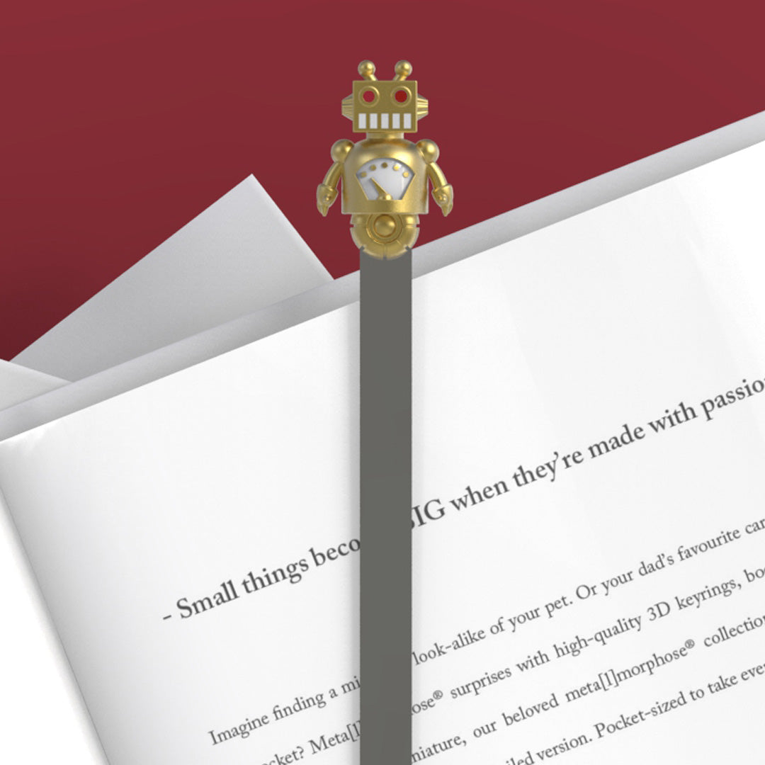 Metalmorphose-Robot Kitap Ayracı Gold-Kitap Ayracı-6-Milagron.com