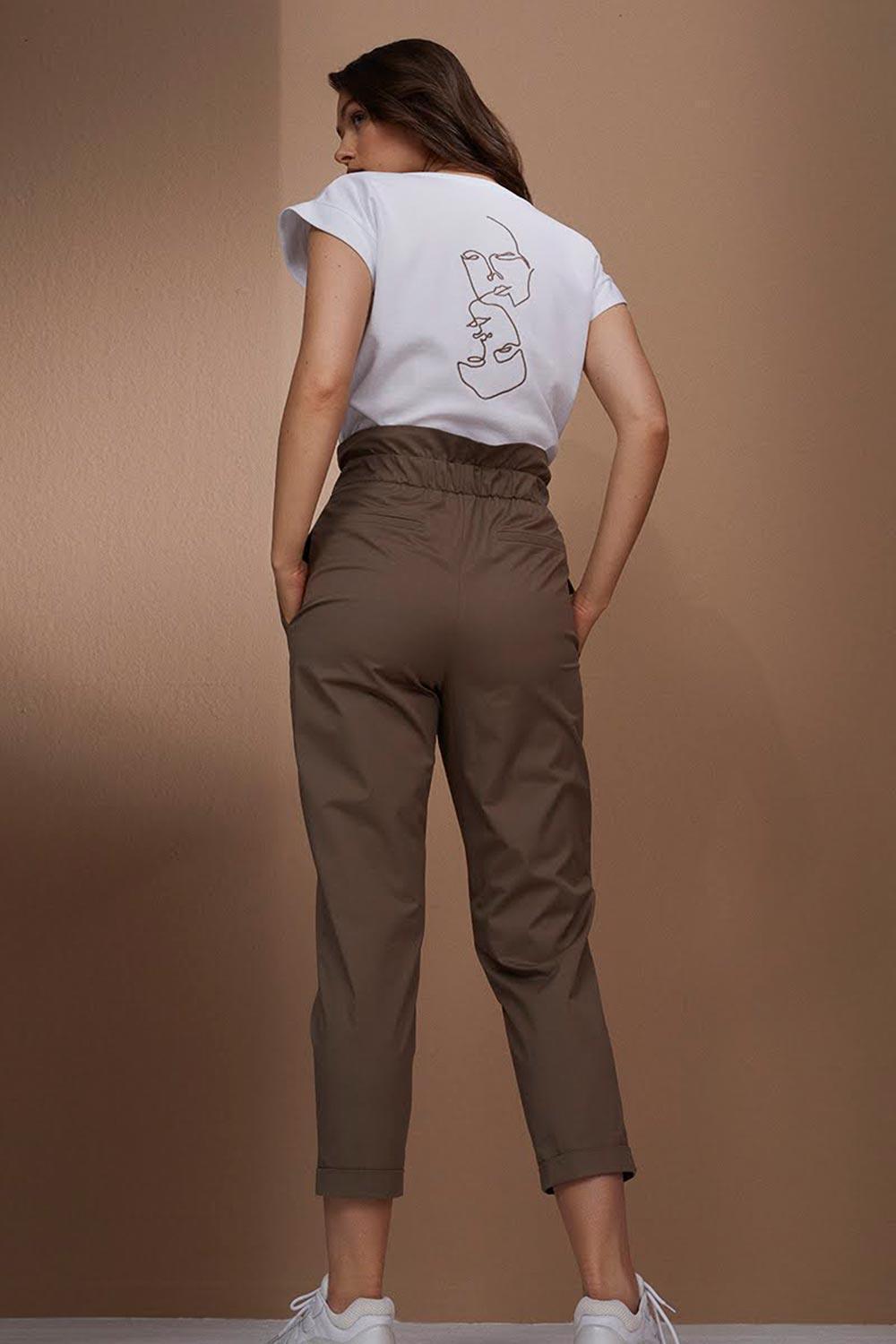 Mier-London Pantolon Bej-Kumaş Pantolon-4-Milagron.com