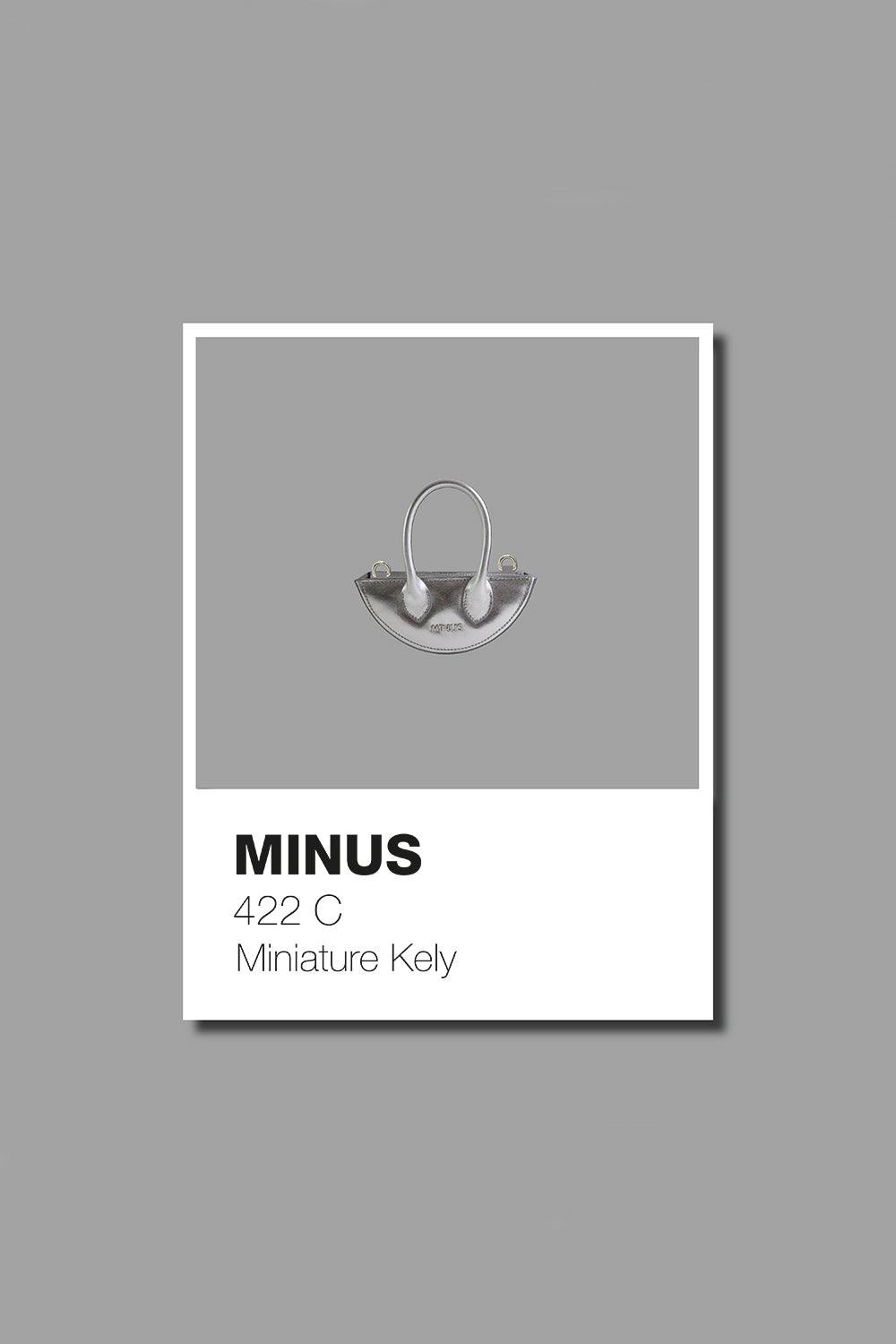 Minus-Miniature Kely Silver-Omuz Çantası-3-Milagron.com