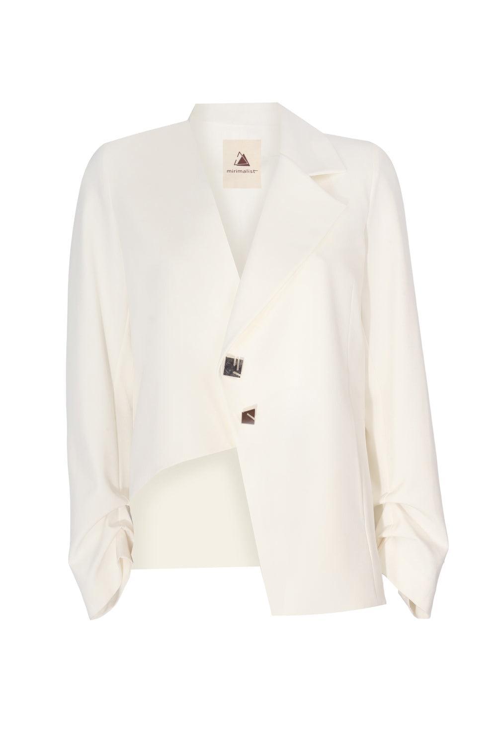Mirimalist-Arya Blazer Ceket Beyaz-Ceket-1-Milagron.com