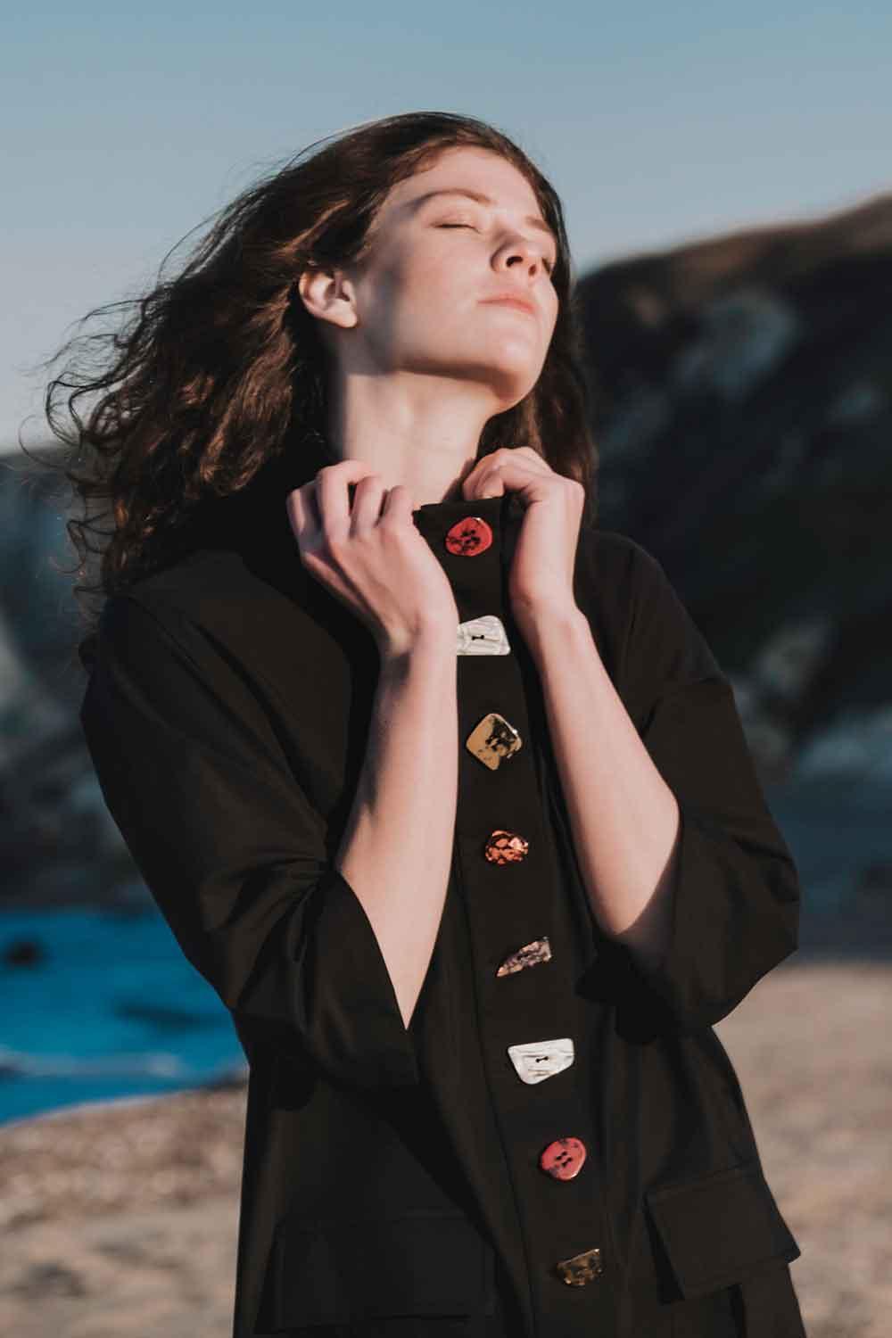 Mirimalist-Stone Age Dress / Jacket-Elbise-2-Milagron.com