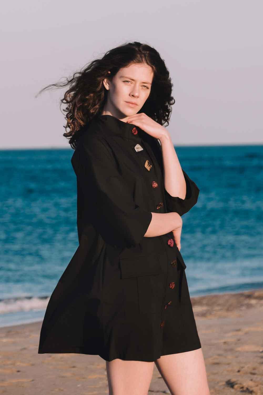 Mirimalist-Stone Age Dress / Jacket-Elbise-4-Milagron.com