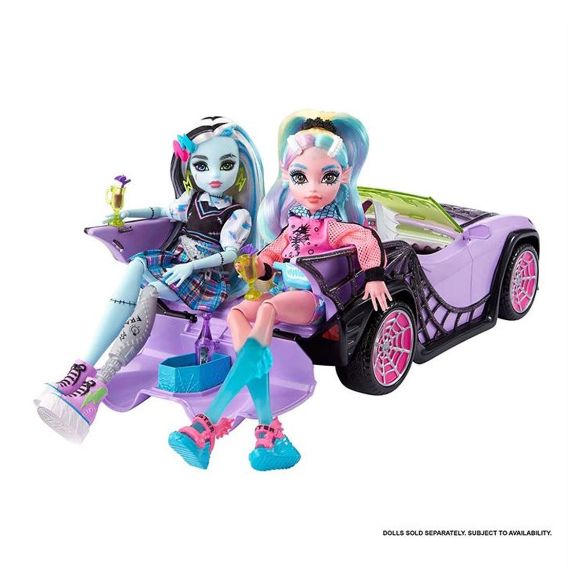 Monster High-Monster High Gösterişli Araba-Oyuncak Bebek ve Oyun Setleri-3-Milagron.com