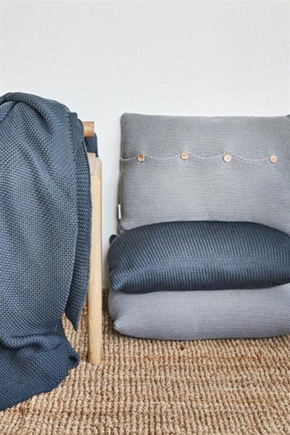 Moyha-Breeze Gri Yastık (60x40)-Kırlent-1-Milagron.com