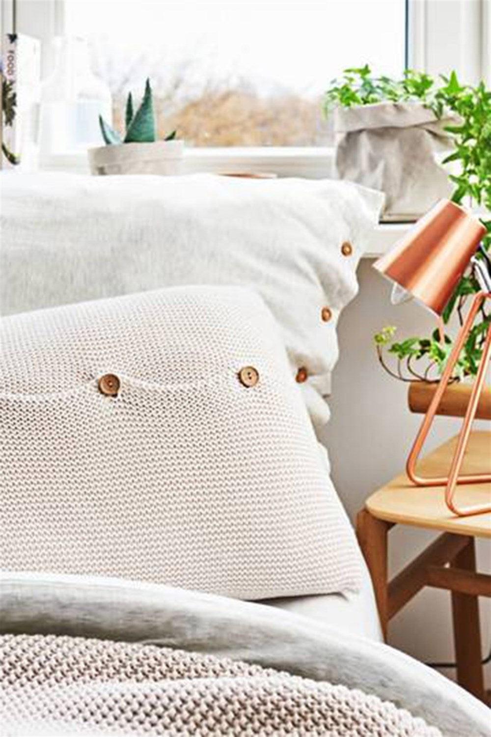 Moyha-Breeze Kırık Beyaz Yastık (60x40)-Kırlent-1-Milagron.com