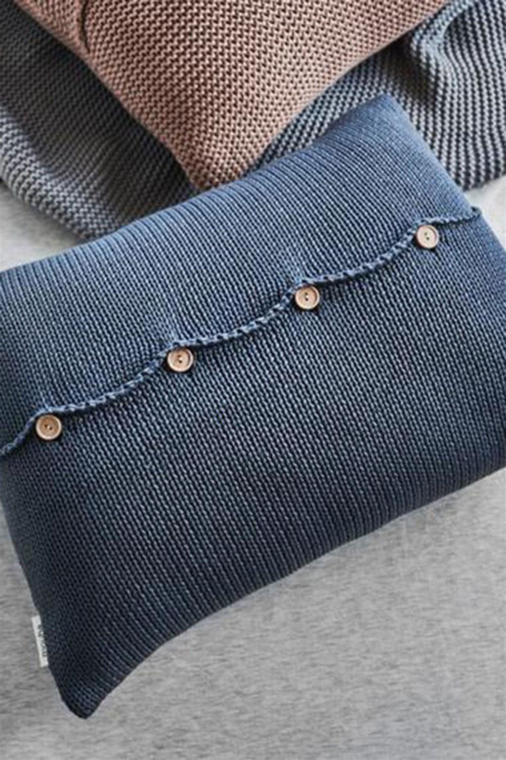 Moyha-Breeze Lacivert Yastık (60x40)-Kırlent-1-Milagron.com