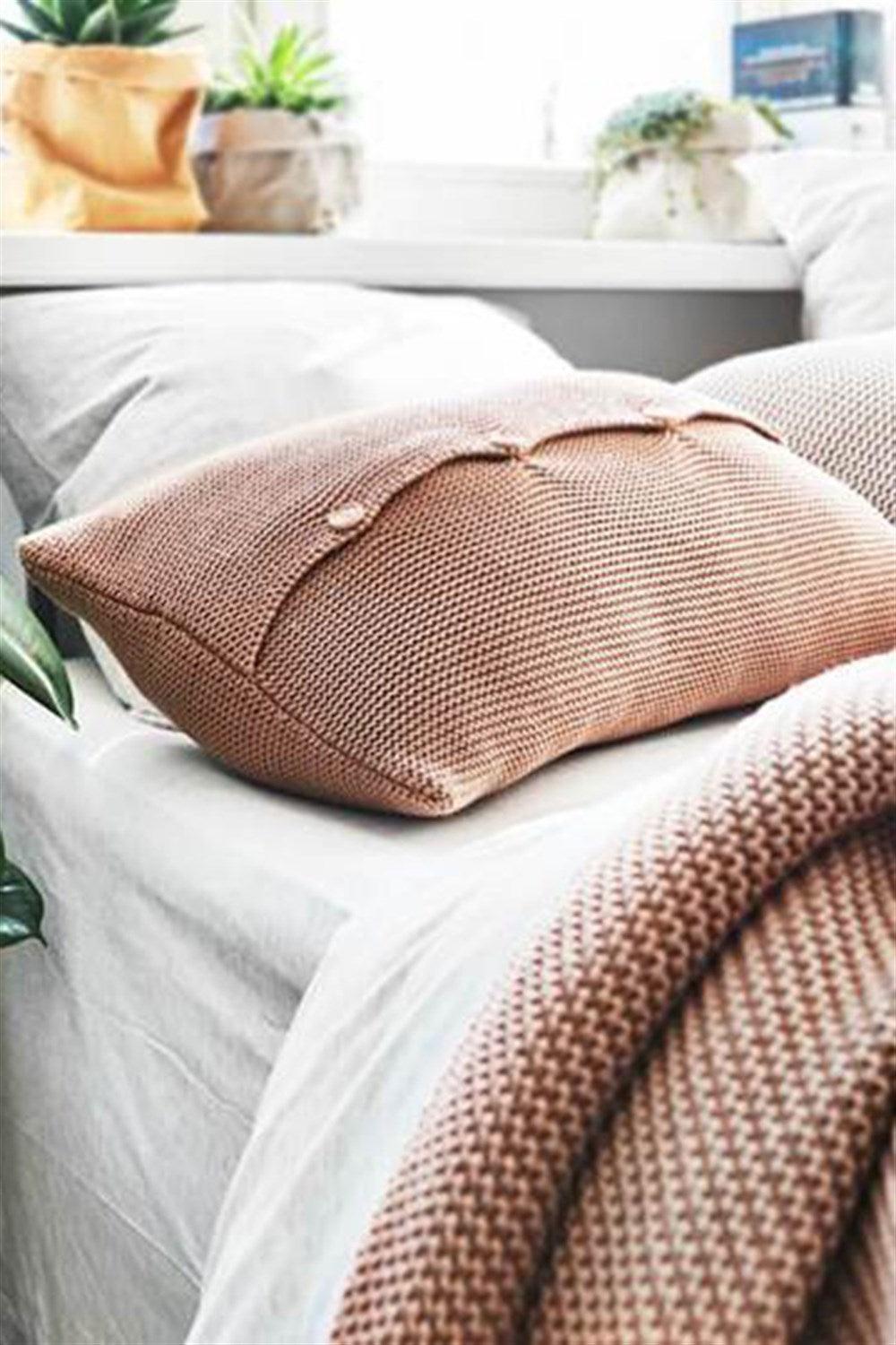 Moyha-Breeze Sütlü Kahve Yastık (60x40)-Kırlent-1-Milagron.com