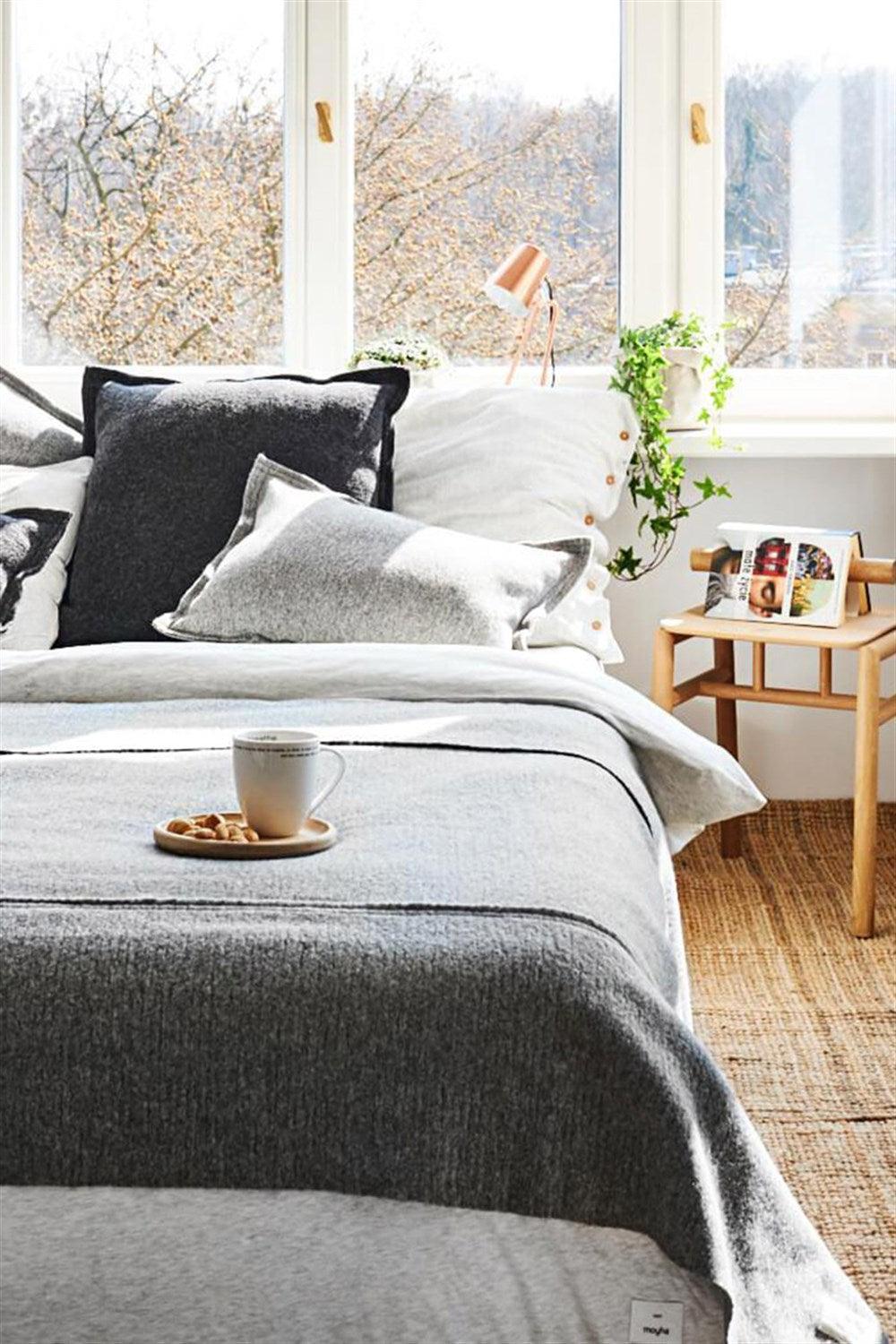 Moyha-Comfort Gri Yatak Örtüsü (180 x 240)-Yatak Örtüsü-2-Milagron.com