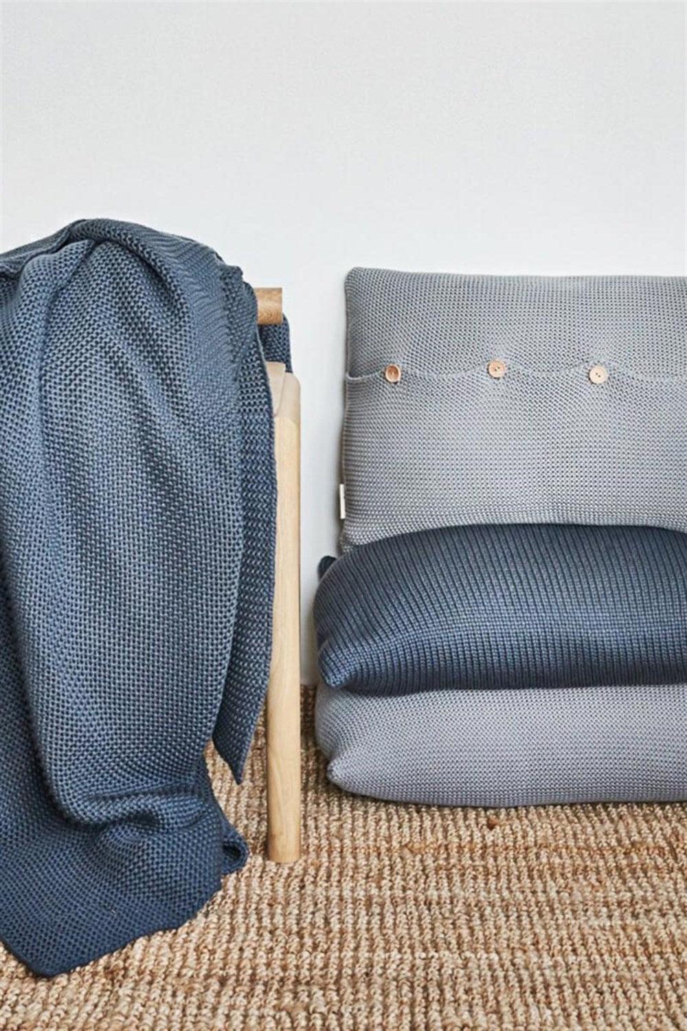 Moyha-Sense Lacivert Yatak Örtüsü (130 x 240)-Yatak Örtüsü-3-Milagron.com