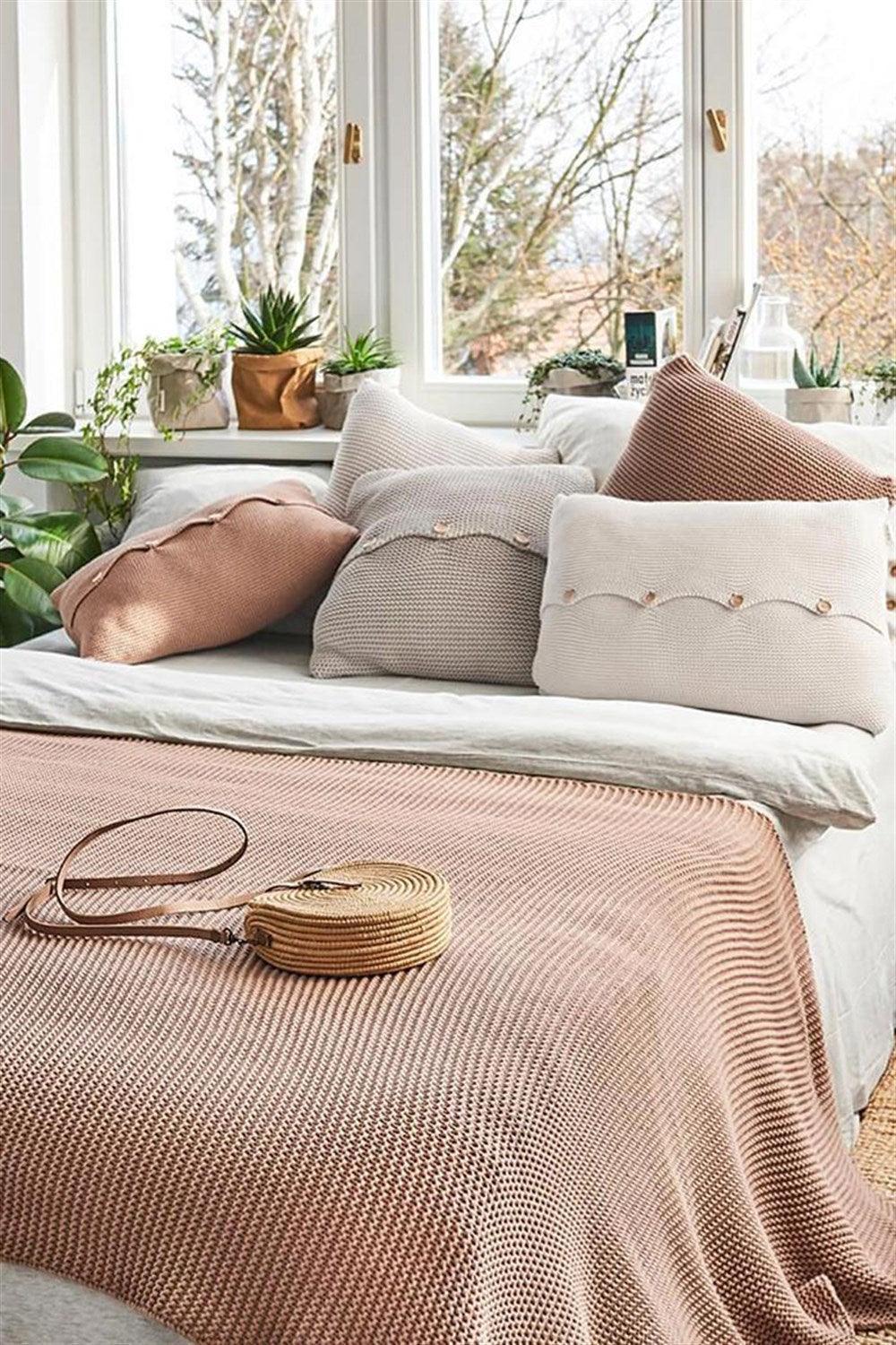 Moyha-Sense Sütlü Kahve Yatak Örtüsü (130 x 240)-Yatak Örtüsü-1-Milagron.com