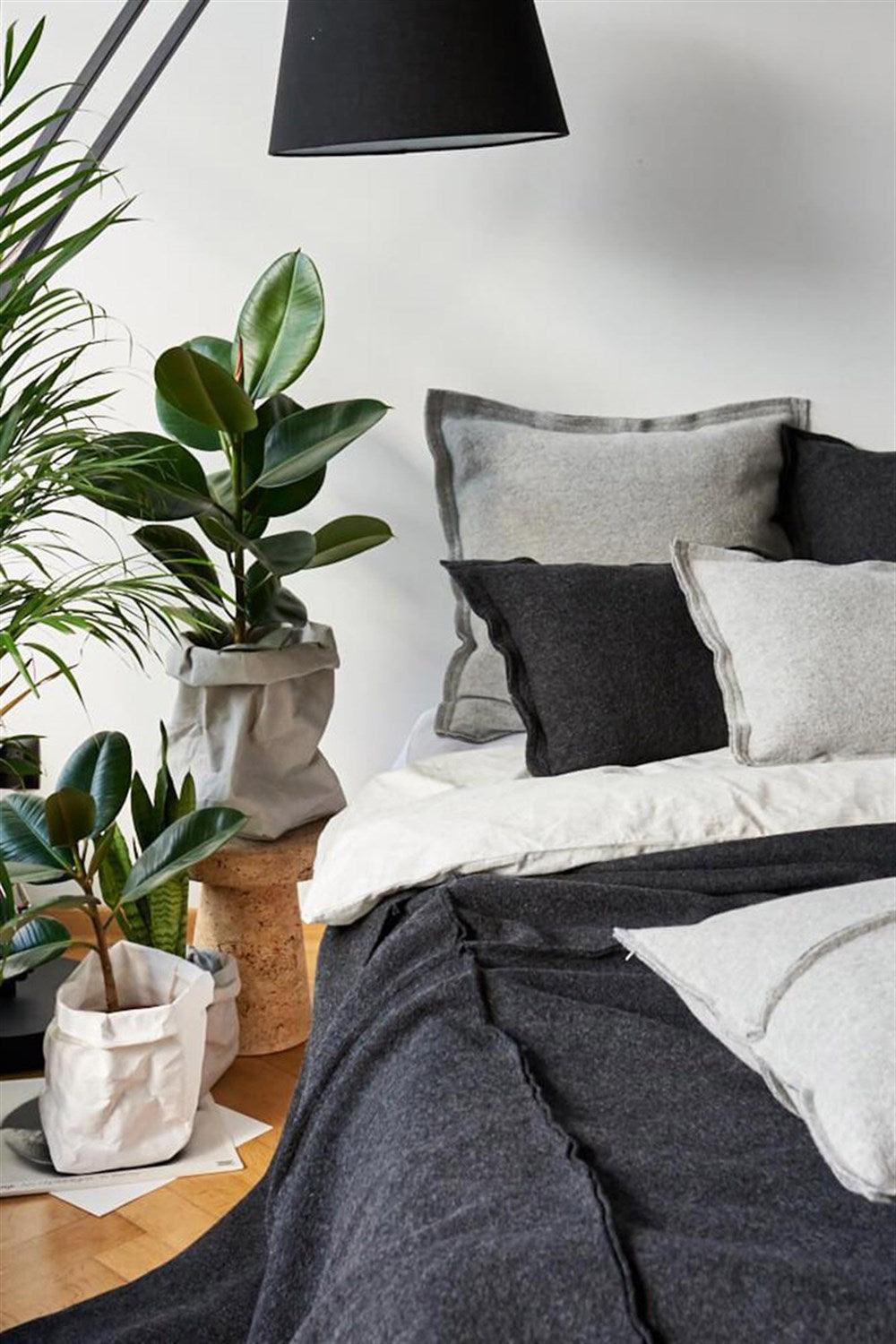 Moyha-Wave Antrasit Yatak Örtüsü (180 x 250)-Yatak Örtüsü-2-Milagron.com