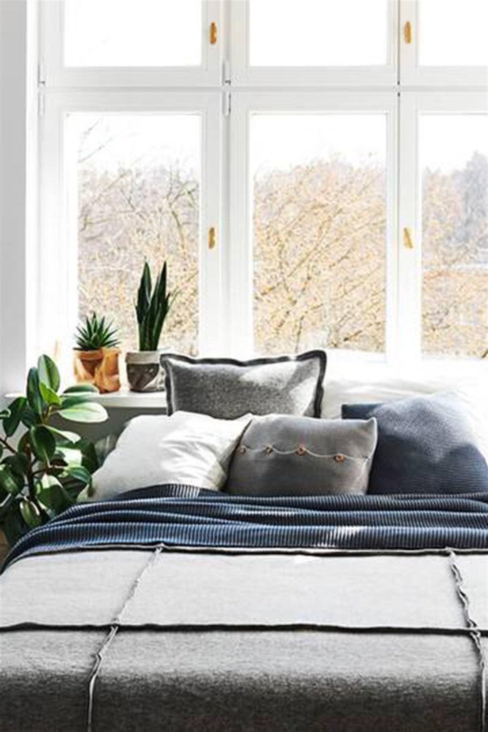 Moyha-Wave Gri Yatak Örtüsü (250 x 250)-Yatak Örtüsü-1-Milagron.com