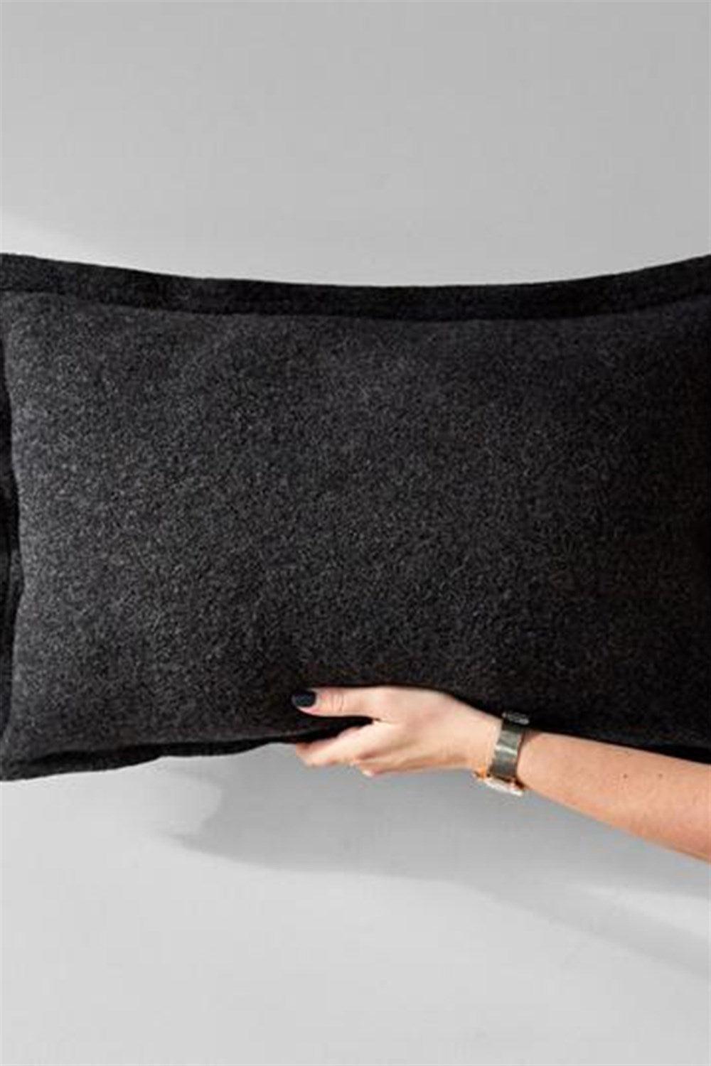 Moyha-Well Antrasit Yastık (60x40)-Kırlent-1-Milagron.com