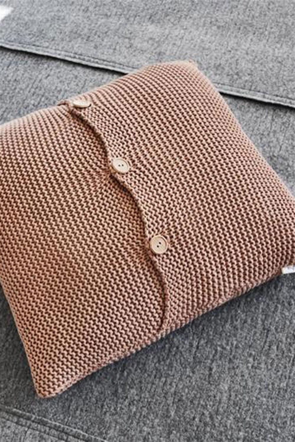 Moyha-Zen Sütlü Kahve Yastık (50x50)-Kırlent-1-Milagron.com