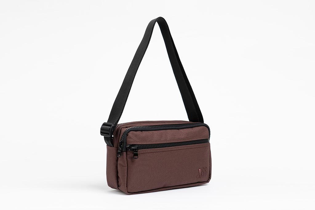 Muni Bum Bag-Grace Double Under Arm Coffee-Bel Çantası-2-Milagron.com