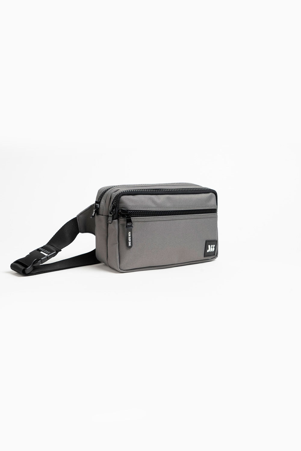 Muni Bum Bag-Steel Grey Double Bumbag-Bel Çantası-2-Milagron.com