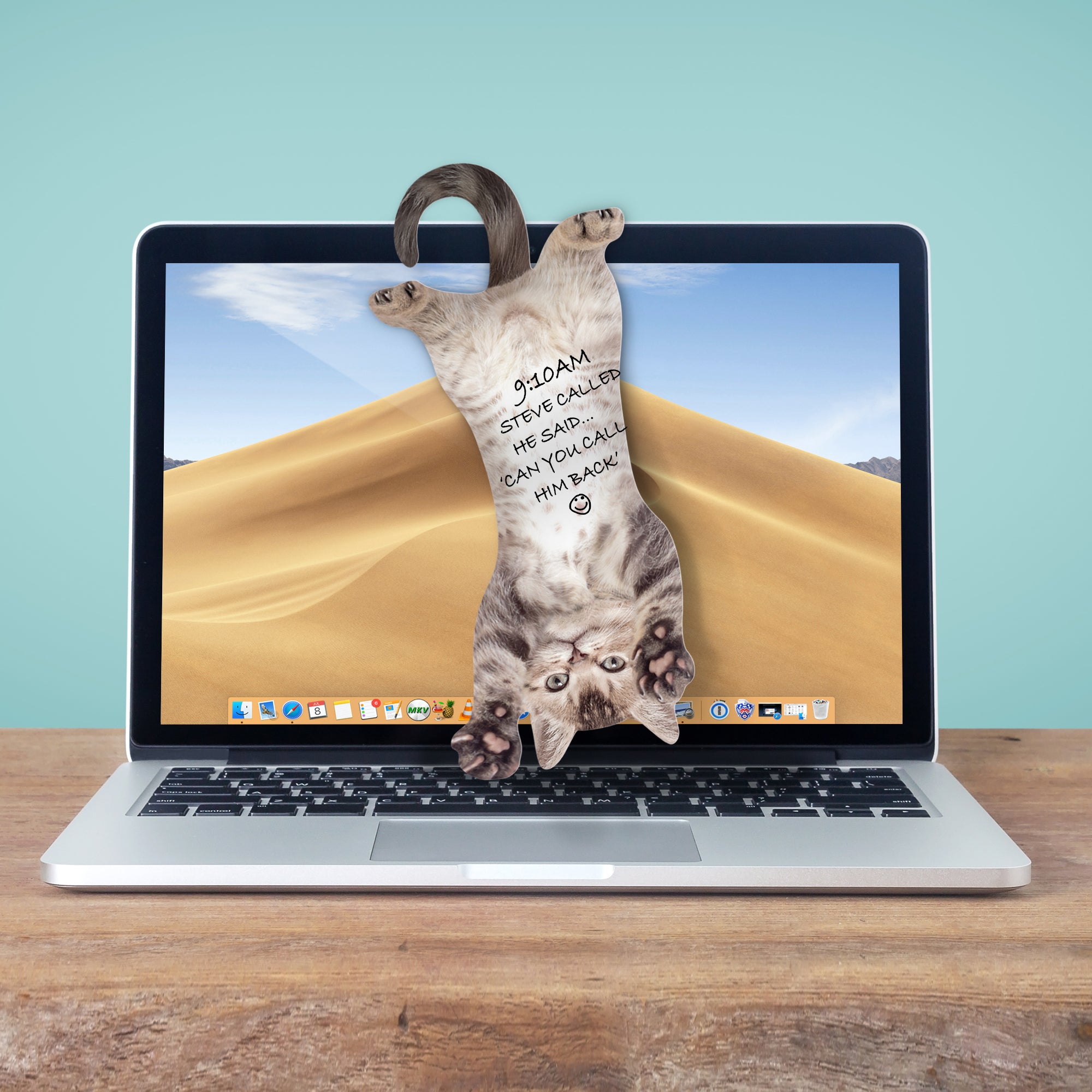 Mustard-Mustard Cat Asılabilir Notluk-Notluk-4-Milagron.com