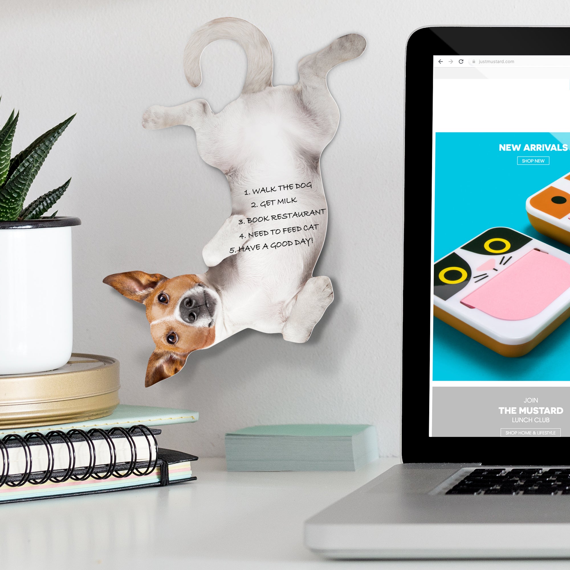 Mustard-Mustard Dog Asılabilir Notluk-Post-it ve Notluk-5-Milagron.com