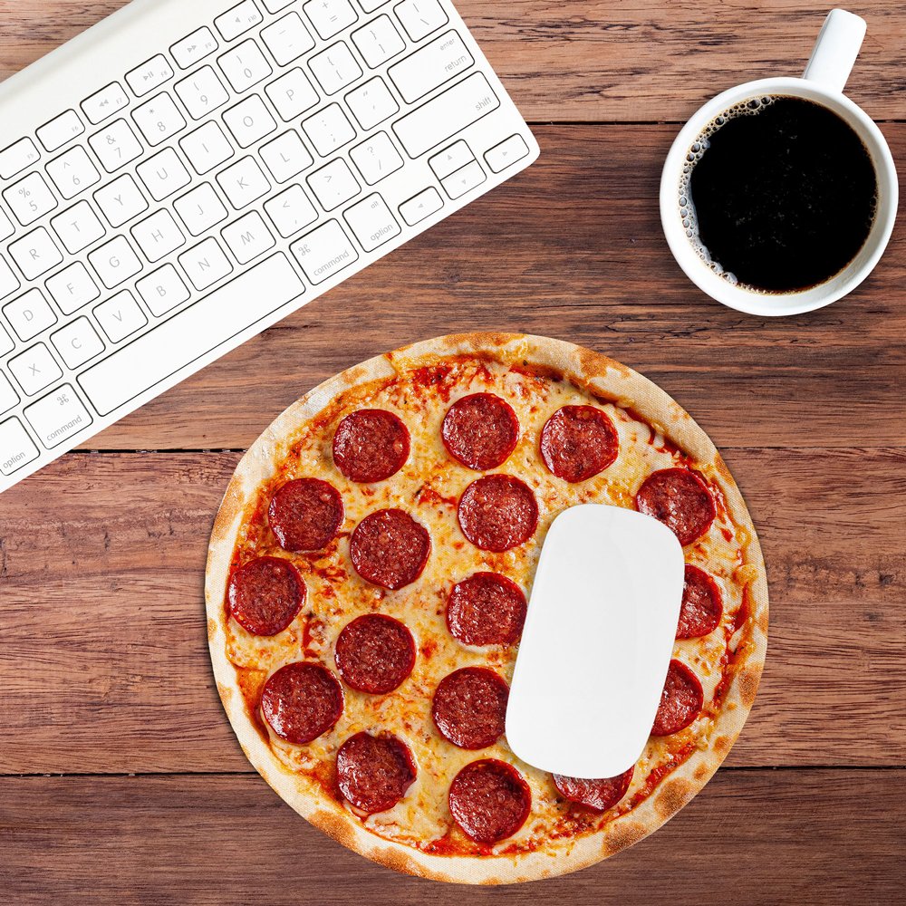 Mustard-Mustard Pizza Mouse Pad-Mouse Pad-3-Milagron.com