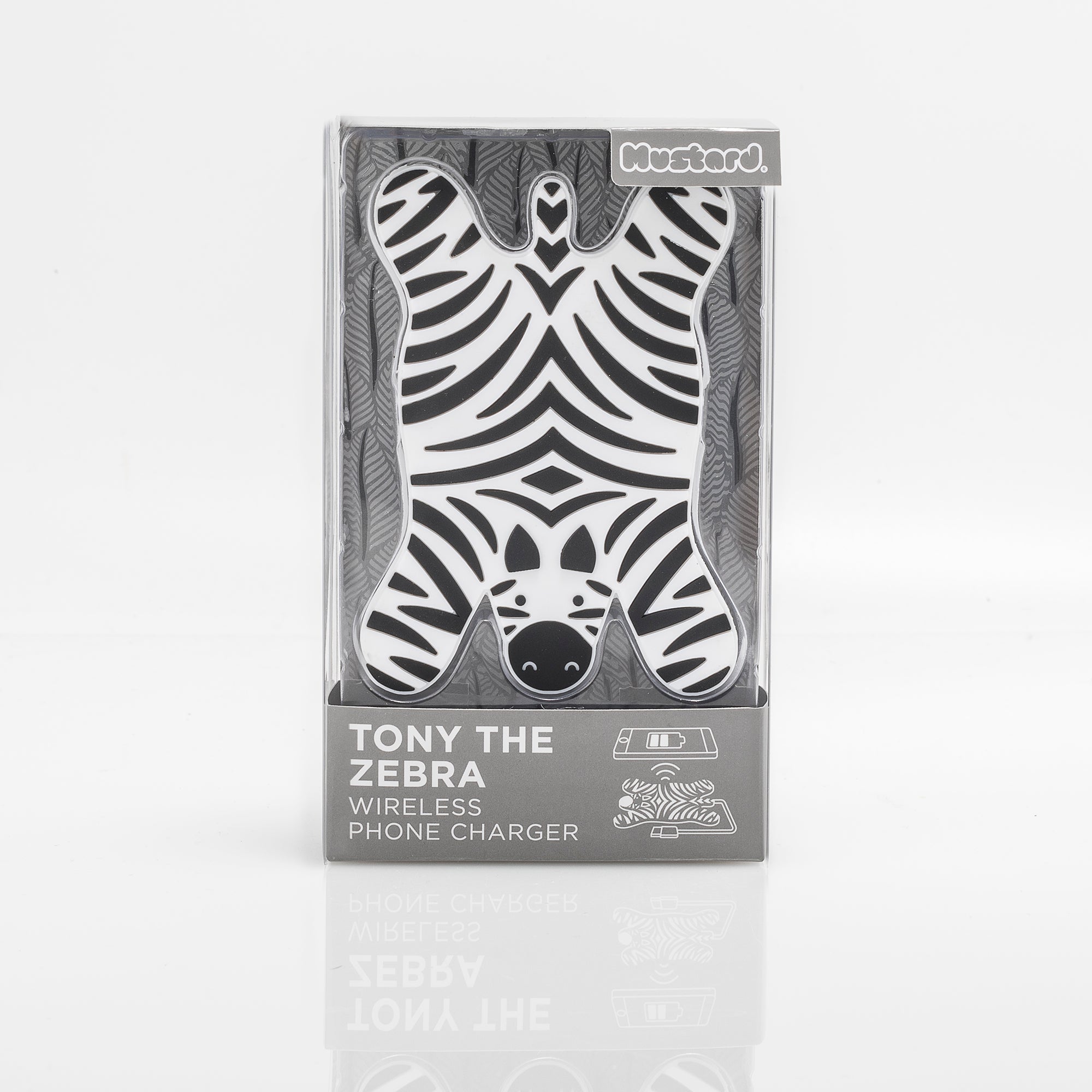 Mustard-Mustard Zebra Kablosuz şarj Cihazı-Kablosuz Şarj Aleti-2-Milagron.com