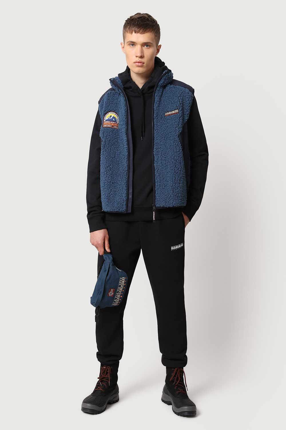 Napapijri-Balis Hood Black 041-Sweatshirts & Hoodies-2-Milagron.com