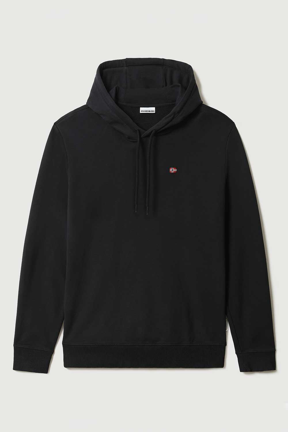 Napapijri-Balis Hood Black 041-Sweatshirts & Hoodies-6-Milagron.com