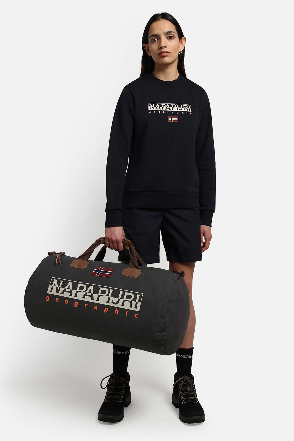 Napapijri-Bering 3 Dark Grey Solid-Bavul & Seyahat Çantası-3-Milagron.com