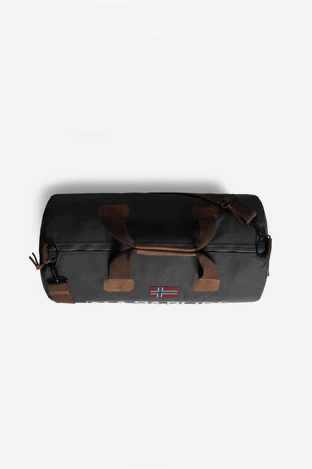 Napapijri-Bering 3 Dark Grey Solid-Bavul & Seyahat Çantası-6-Milagron.com