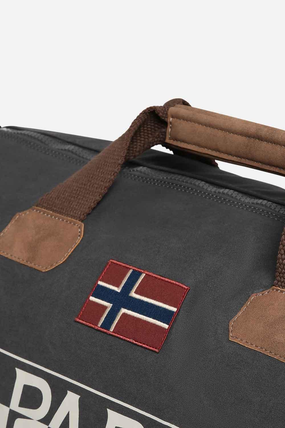 Napapijri-Bering 3 Dark Grey Solid-Bavul & Seyahat Çantası-7-Milagron.com