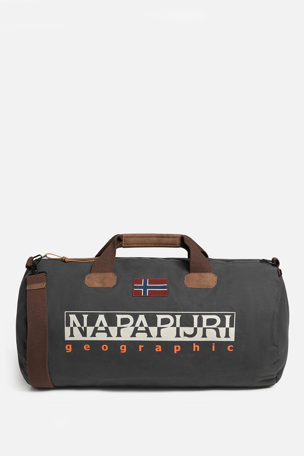 Napapijri-Bering 3 Dark Grey Solid-Bavul & Seyahat Çantası-9-Milagron.com