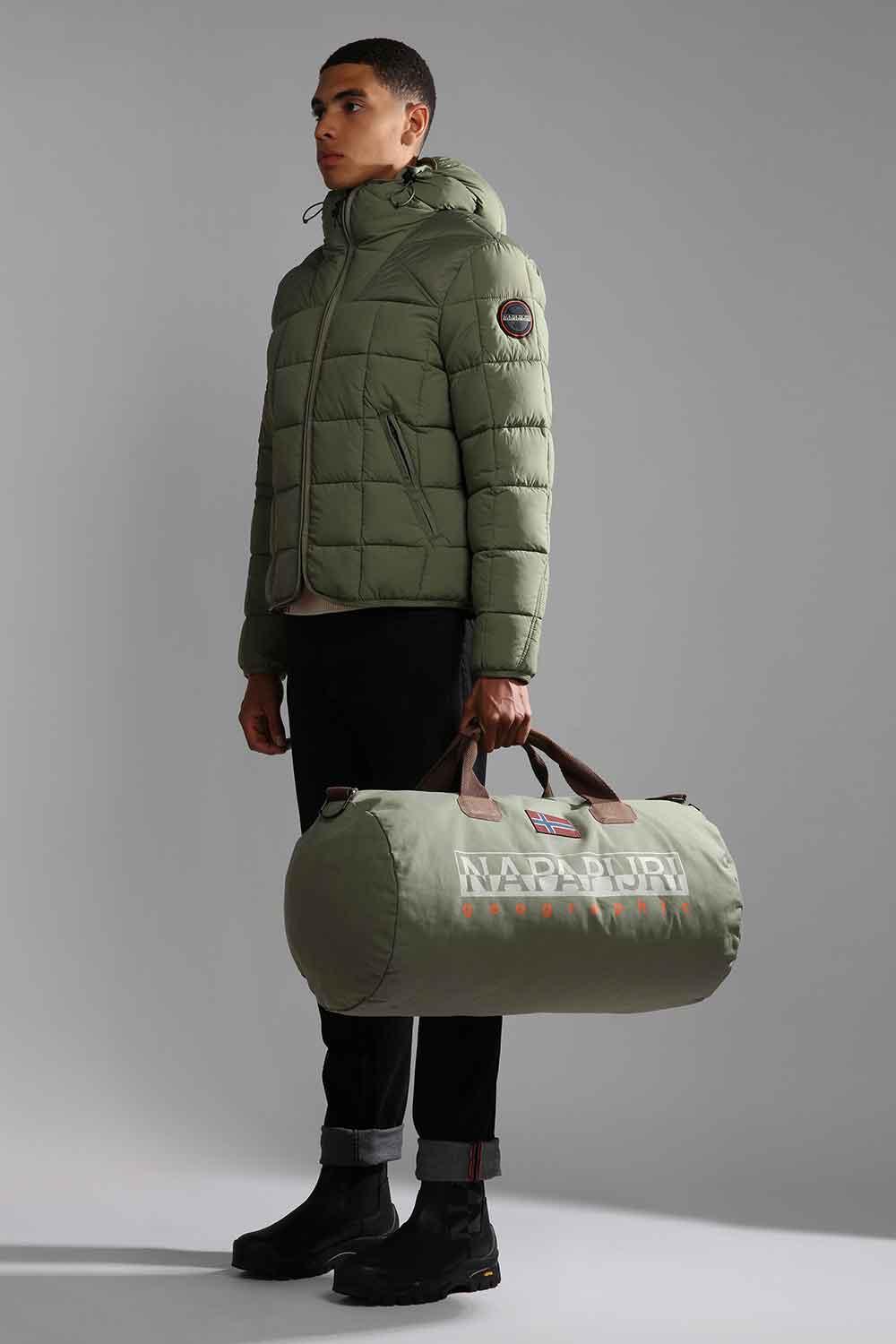 Napapijri-Bering 3 Green Lichen-Bavul & Seyahat Çantası-2-Milagron.com