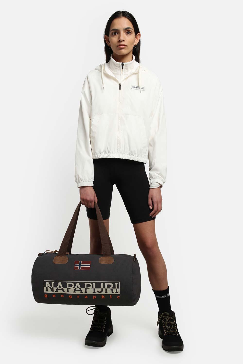 Napapijri-Bering Small 3 Dark Grey Solid-Bavul & Seyahat Çantası-3-Milagron.com