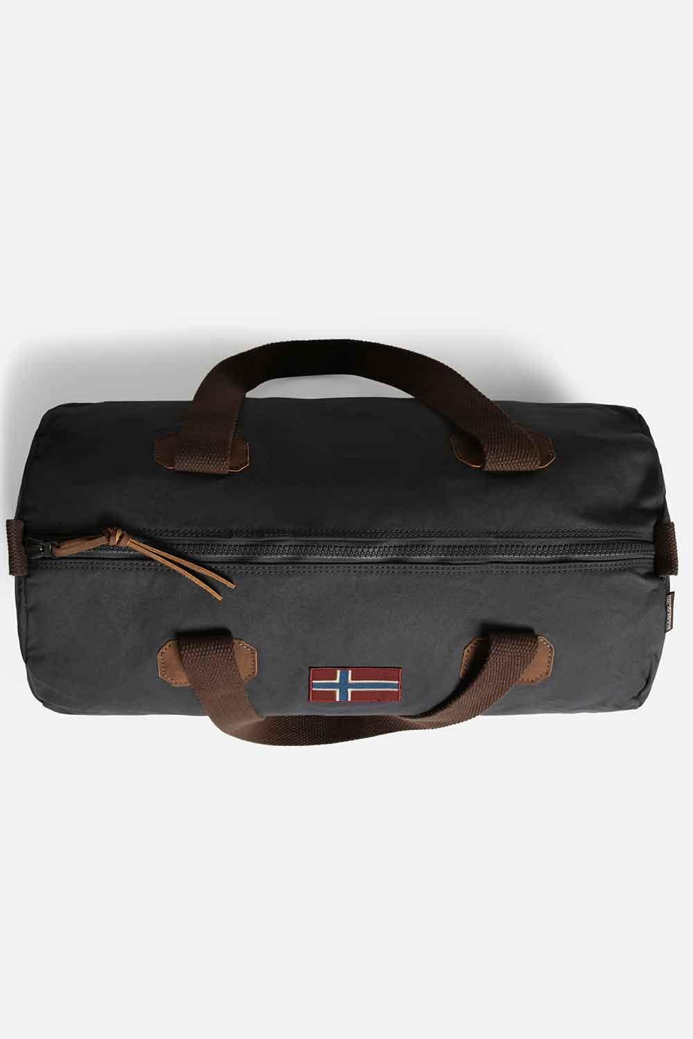 Napapijri-Bering Small 3 Dark Grey Solid-Bavul & Seyahat Çantası-6-Milagron.com