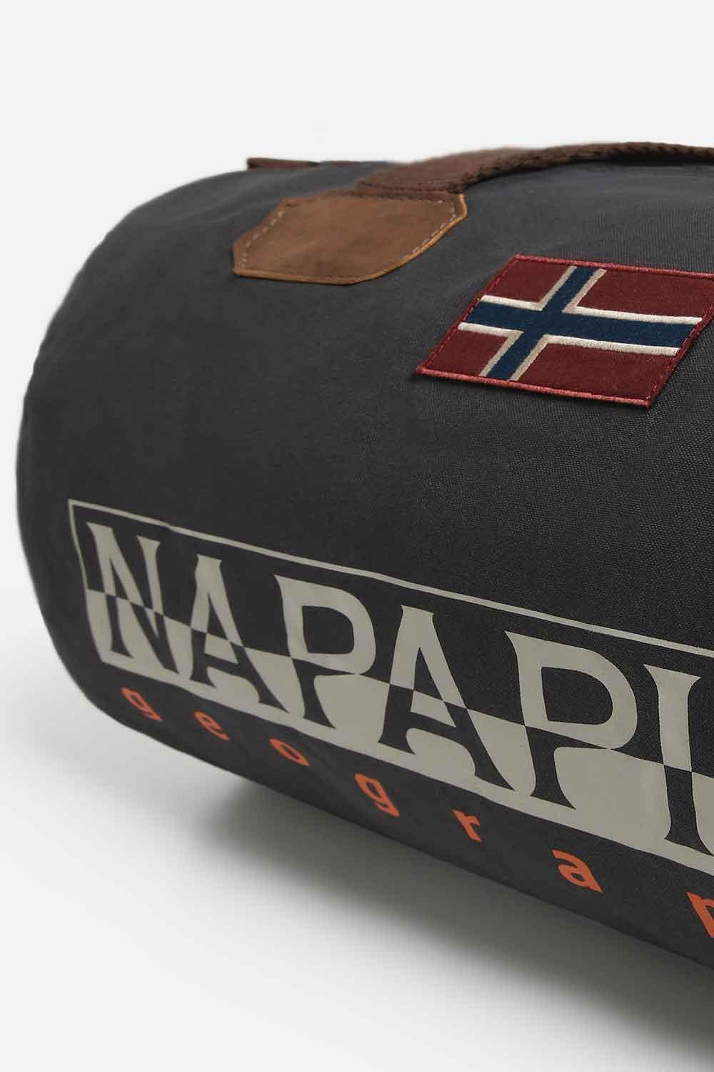 Napapijri-Bering Small 3 Dark Grey Solid-Bavul & Seyahat Çantası-7-Milagron.com