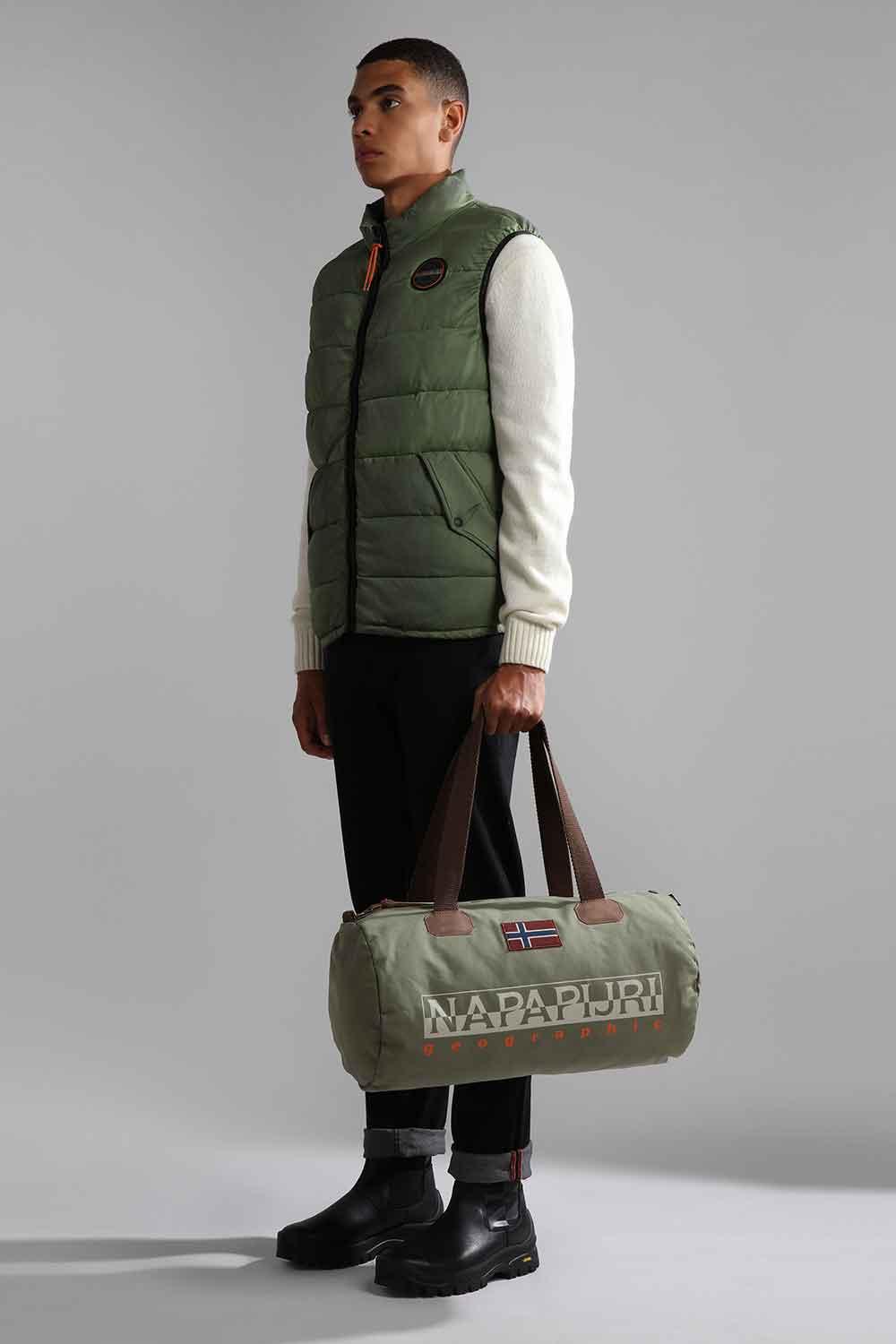 Napapijri-Bering Small 3 Green Lichen-Bavul & Seyahat Çantası-2-Milagron.com