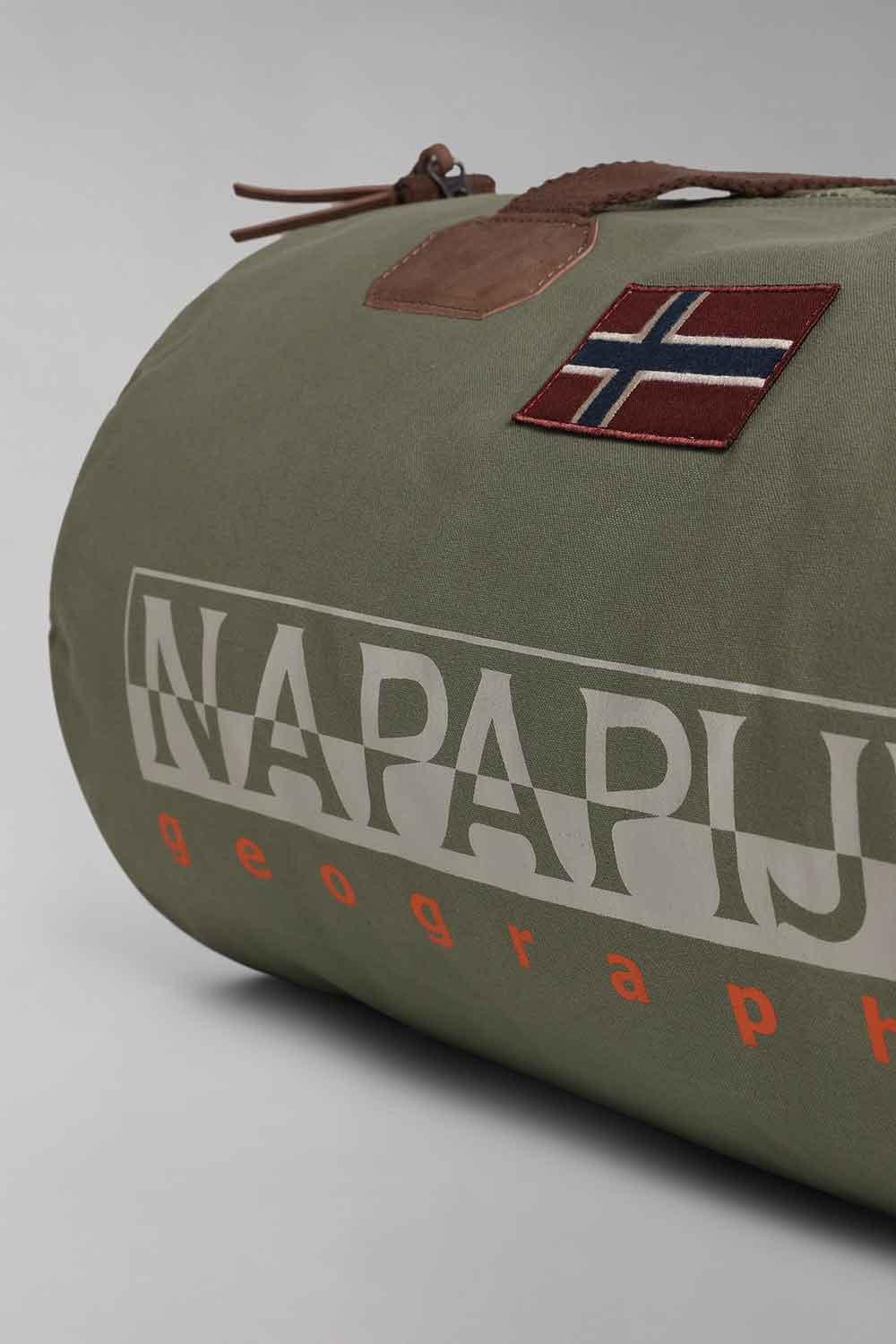 Napapijri-Bering Small 3 Green Lichen-Bavul & Seyahat Çantası-7-Milagron.com