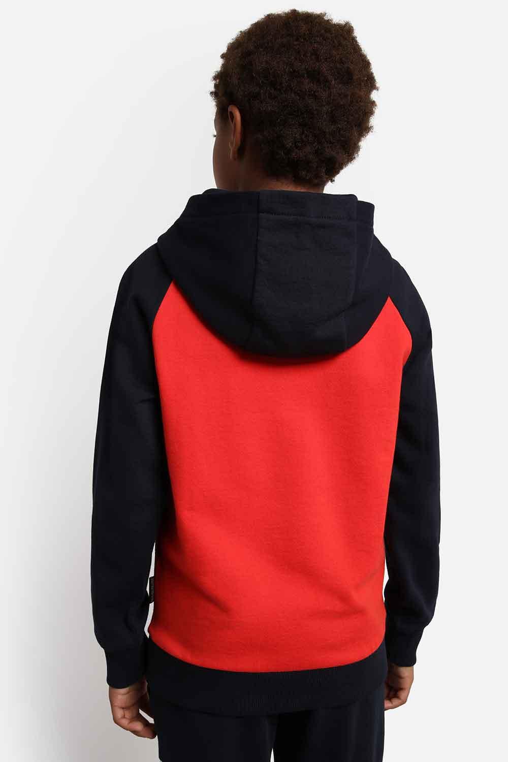Napapijri-Hoodie Entremonth Bright Red-Sweatshirts & Hoodies-5-Milagron.com