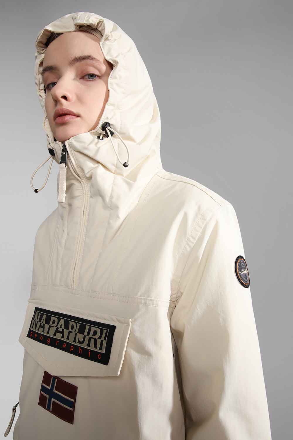 Napapijri-Rainforest Pcoket 4 Whitecap Gray-Yağmurluk-4-Milagron.com