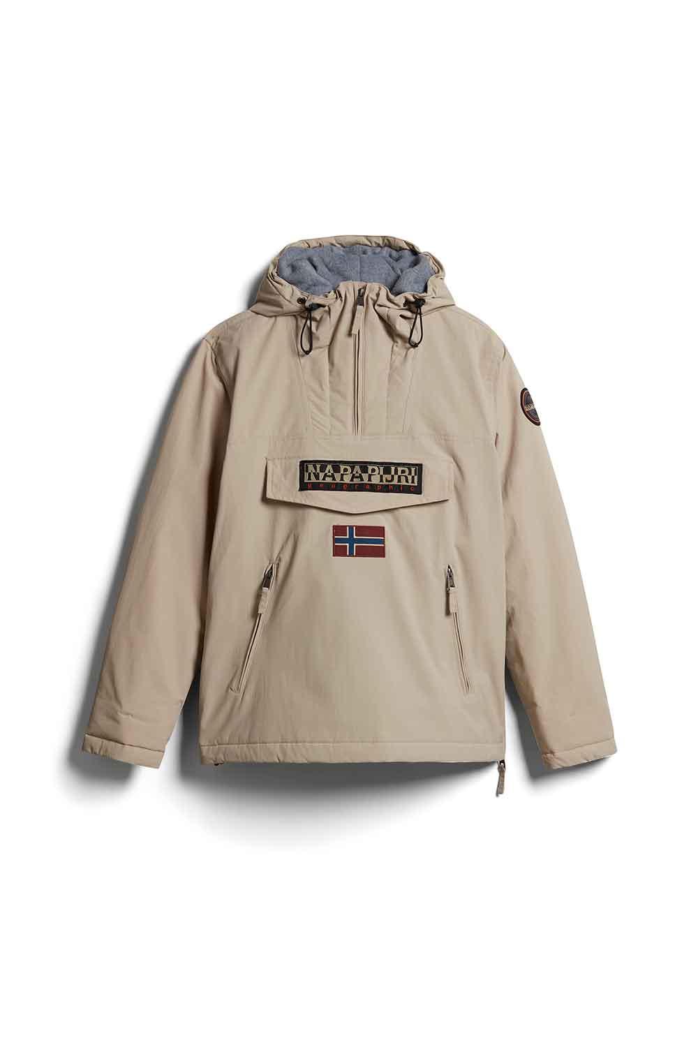 Napapijri-Rainforest Pocket 2 Beige Stone-Yağmurluk-1-Milagron.com