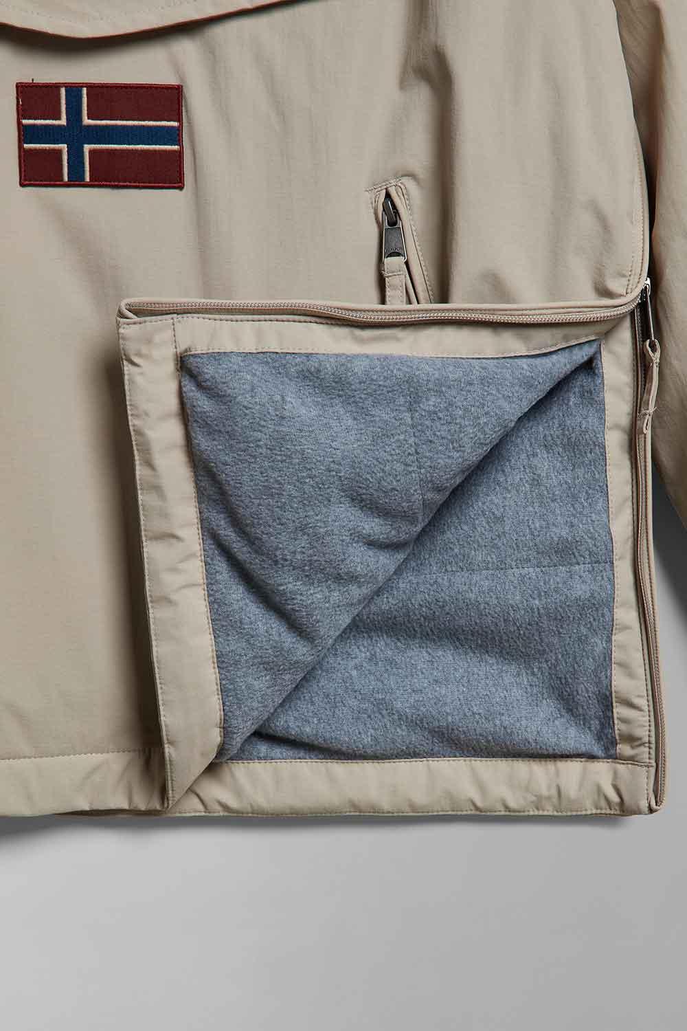 Napapijri-Rainforest Pocket 2 Beige Stone-Yağmurluk-7-Milagron.com