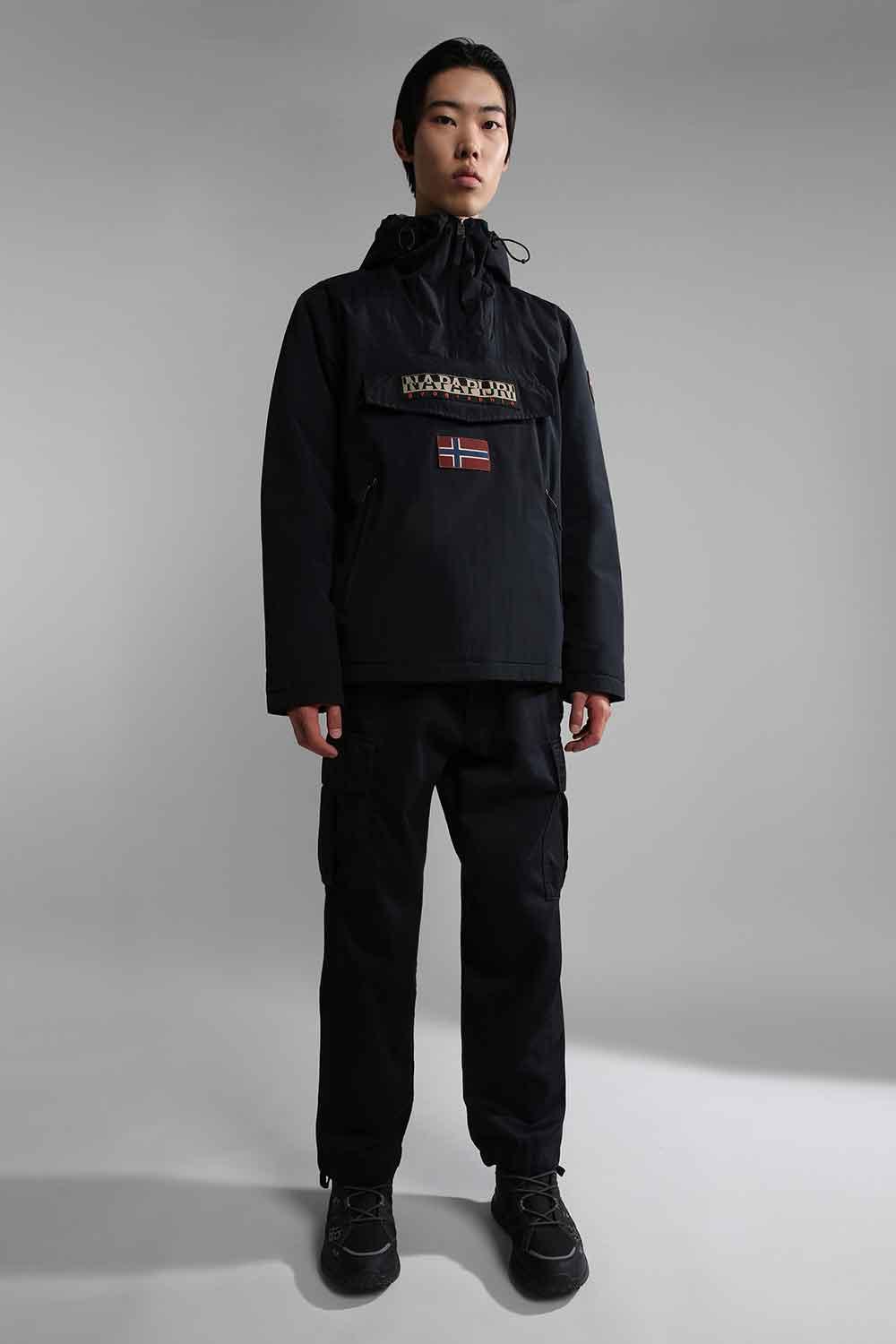 Napapijri-Rainforest Pocket 2 Black 041-Yağmurluk-1-Milagron.com