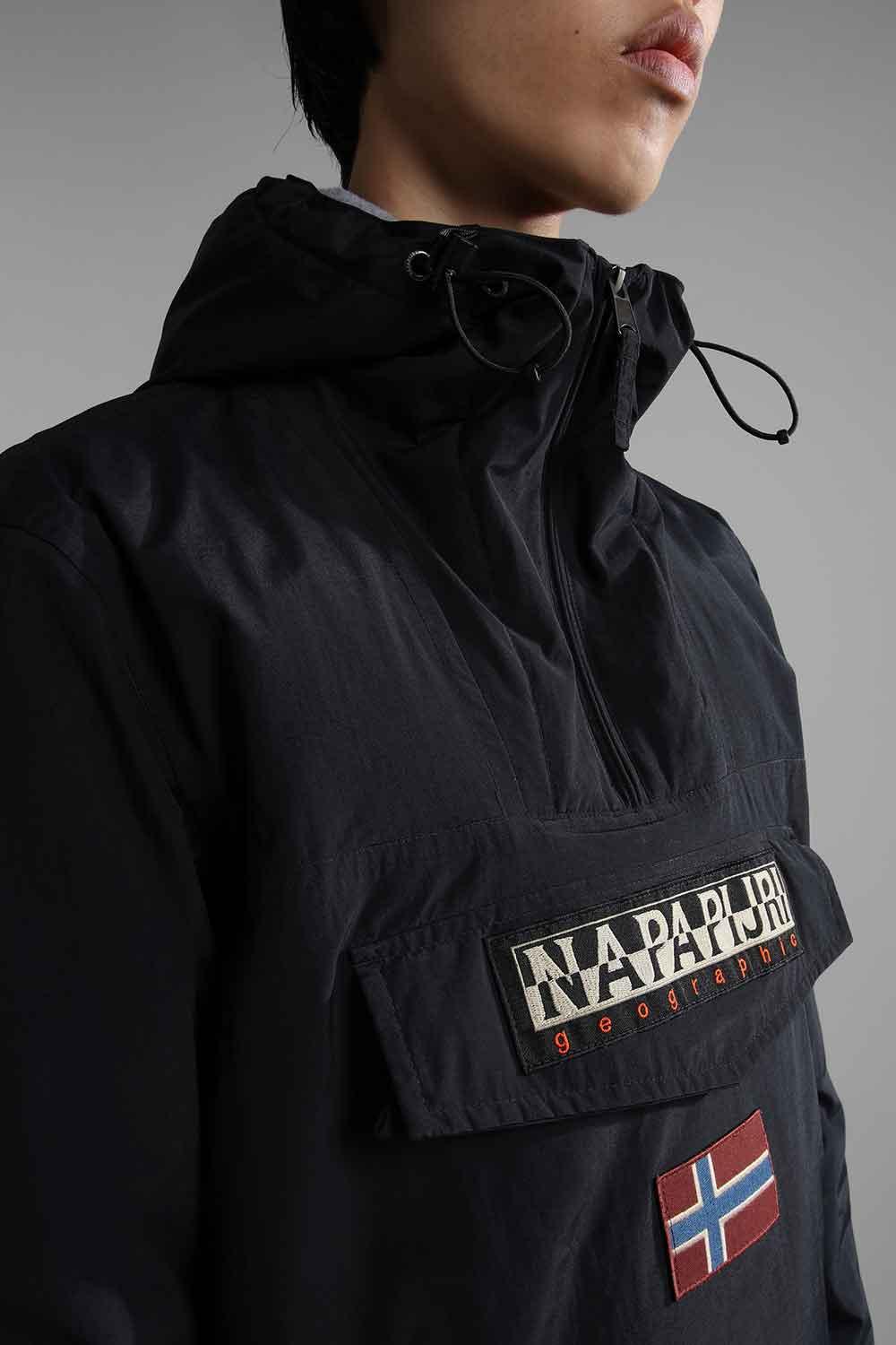 Napapijri-Rainforest Pocket 2 Black 041-Yağmurluk-4-Milagron.com