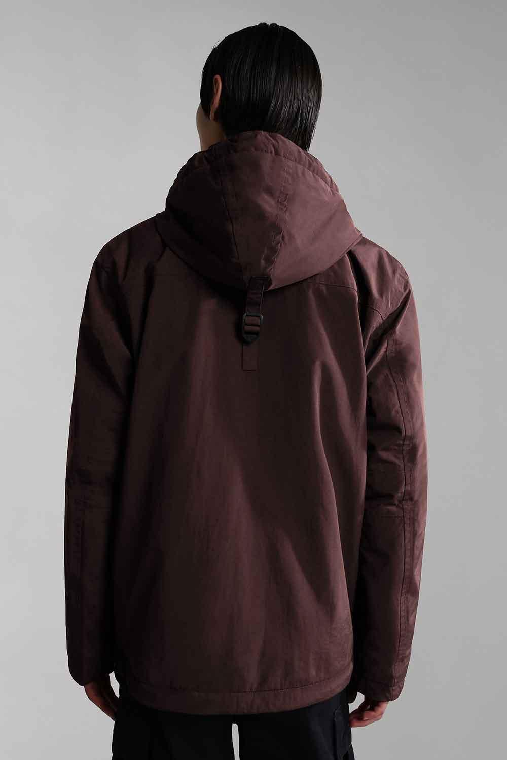 Napapijri-Rainforest Pocket 2 Burgundy Fudge-Yağmurluk-3-Milagron.com