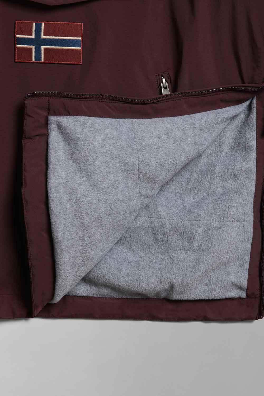 Napapijri-Rainforest Pocket 2 Burgundy Fudge-Yağmurluk-7-Milagron.com